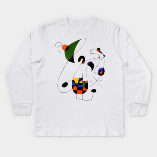 Modernism Art School in the style of Miro Kids Long Sleeve T-Shirt